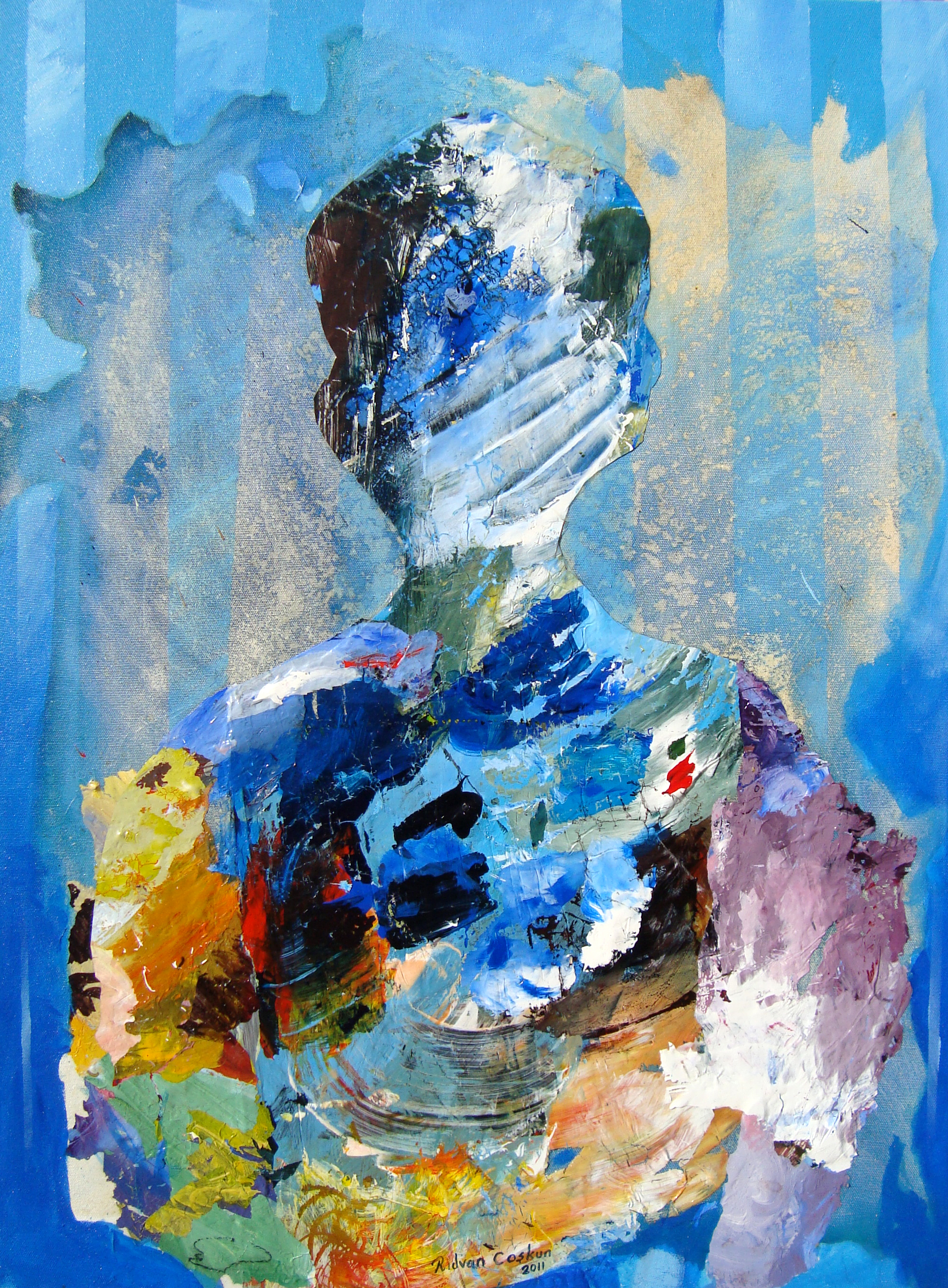 Tuval Üzerine Akrilik 'İz Beden' 70x50cm 2010